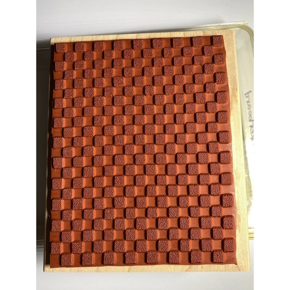 Stampin Up CheckerBoard Crafting Scrapbooking Stamp 1998 Large Background - Picture 2 of 8